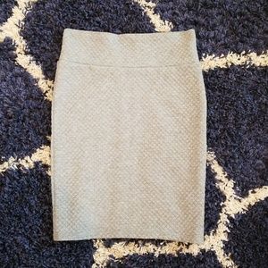 Grey Pencil Skirt